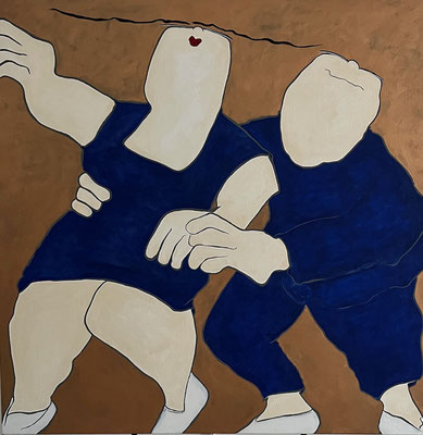 Let's fall in love - 120x120 - acryl