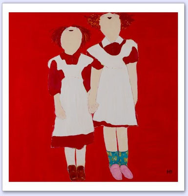 Young girls - Acrylic on canvas - 150x150