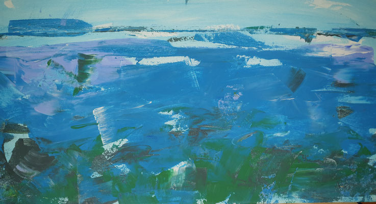 La mer  69x39 Acryl auf Leinwand