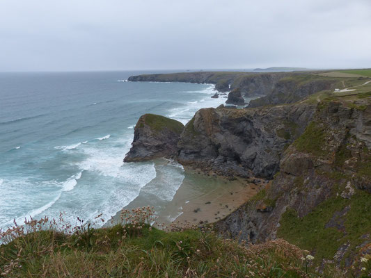 Spaziergang zu den Bedruthan Steps 