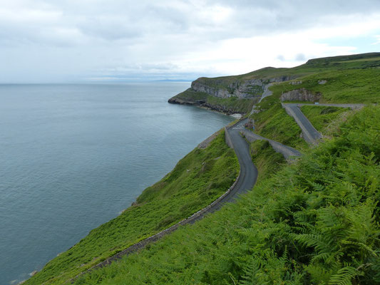 Fahrt auf dem Marine Drive rund um den Great Orme