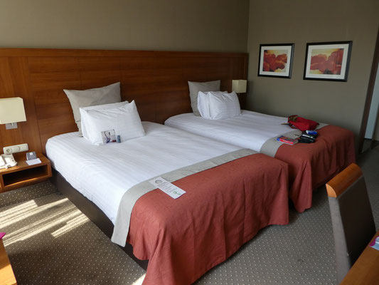 Unsere Unterkunft: Crowne Plaza Maastricht