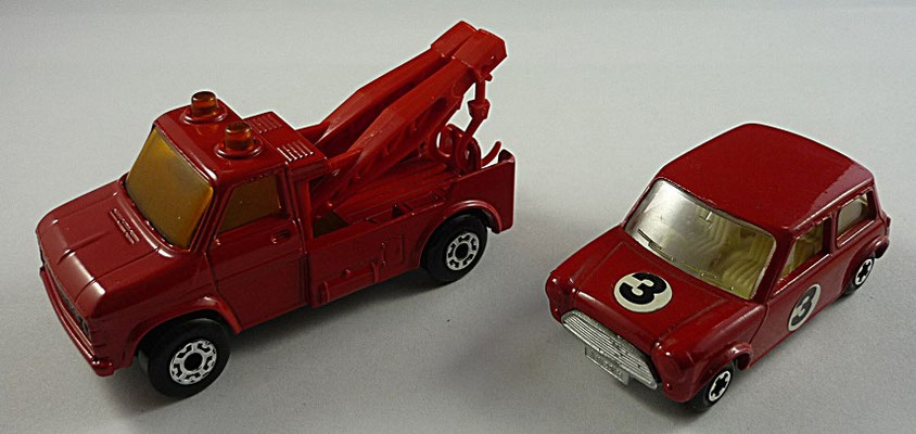 TP06 MB61B Wreck Truck rot / rote Ausleger & MB29B Racing Mini rotorange 3 Label
