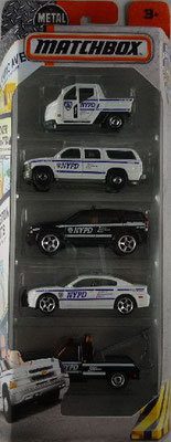 Matchbox 2016 5-Pack New York Police Department