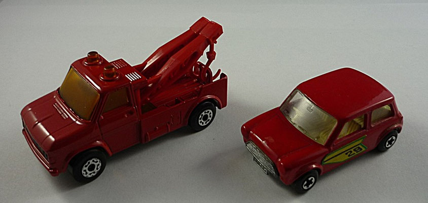 TP06 MB61B Wreck Truck rot / rote Ausleger & MB29B Racing Mini rotorange 29 Label