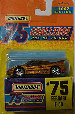 Matchbox 1997-75 Gold Challenge-Ferrari F-50