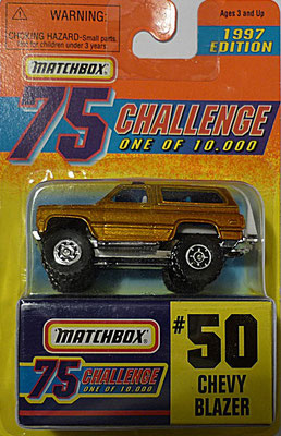 Matchbox 1997-50 Gold Challenge-Chevy Blazer