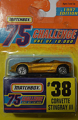 Matchbox 1997-38 Gold Challenge-Corvette Stingray III