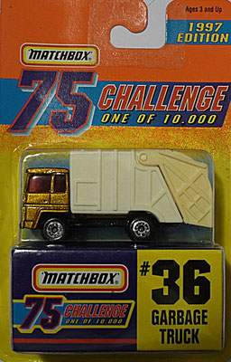 Matchbox 1997-36 Gold Challenge-Garbage Truck
