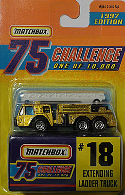 Matchbox 1997-18 Gold Challenge-Extending Ladder Truck