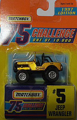 Matchbox 1997-05 Gold Challenge-Jeep Wrangler