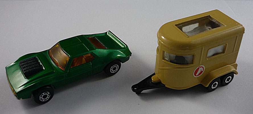 TP-3A MB 09B  metallicgrüner AMX Javelin & MB 43A beige Pony Trailer