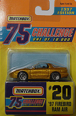 Matchbox 1997-20 Gold Challenge-´97 Firebird Ram Car