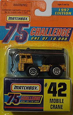 Matchbox 1997-42 Gold Challenge-Mobile Crane