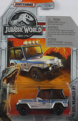 Matchbox Jurassic World 2018-17-1122 ´93 Jeep Wrangler / neues Modell