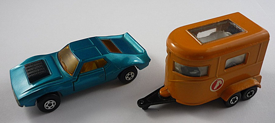 TP-3A MB 09B  metallicblauer AMX Javelin & MB 43A orange Pony Trailer