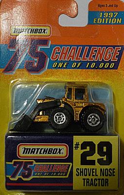 Matchbox 1997-29 Gold Challenge-Shovel Nose Tractor