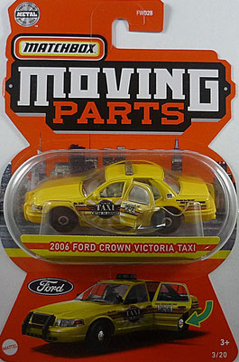 MatchboxMoving Parts 03/20 901 2006 Ford Crown Victoria Taxi