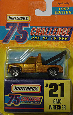 Matchbox 1997-21 Gold Challenge-GMC Wrecker