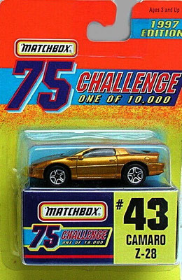 Matchbox 1997-43 Gold Challenge-Camaro Z-28