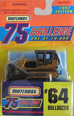 Matchbox 1997-64 Gold Challenge-Bulldozer
