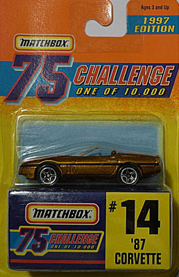 Matchbox 1997-14 Gold Challenge-´87 Corvette