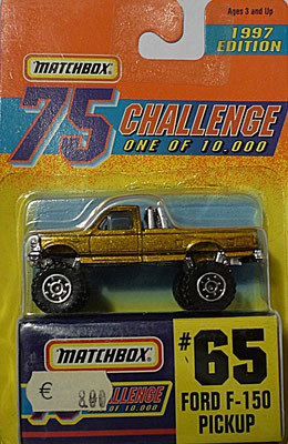 Matchbox 1997-65 Gold Challenge-Ford F-150 Pickup