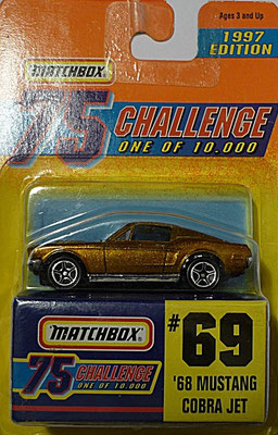Matchbox 1997-69 Gold Challenge-´68 Mustang Cobra Jet