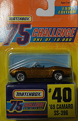 Matchbox 1997-40 Gold Challenge-´69 Camaro 396