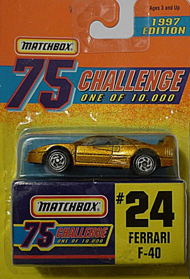 Matchbox 1997-24 Gold Challenge-Ferrari F-40
