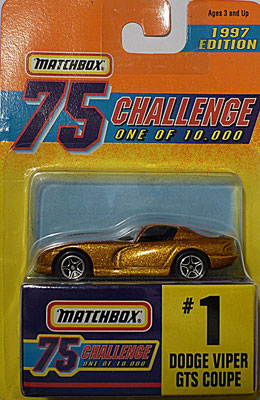 Matchbox 1997-01 Gold Challenge-Dodge Viper GTS Coupe