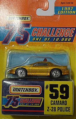 Matchbox 1997-59 Gold Challenge-Camaro Z-28 Police