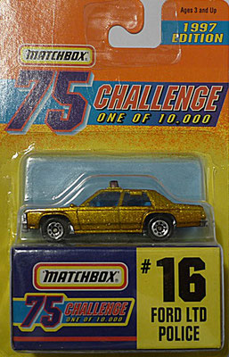 Matchbox 1997-16 Gold Challenge-Ford LTD Police Car