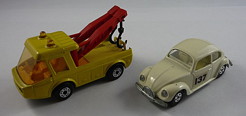 TP06A MB74 Toe Joe gelb / rote Ausleger & MB15A VW 1500 137 Label