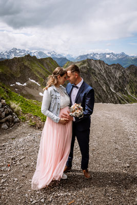 Berghochzeit Fotografin Allgäu Oberstdorf Garmisch-Partenkirchen Nebelhorn Höfatsblick