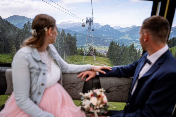 Berghochzeit Fotografin Allgäu Oberstdorf Garmisch-PartenkirchenNebelhorn Höfatsblick