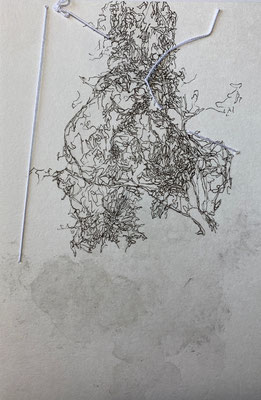 uwaago drawing/2020/ポストカード・水彩絵具・ペン