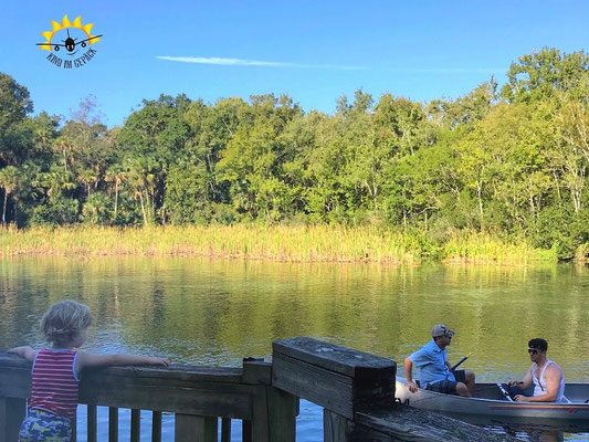 Boot fahren in der Alexander Springs Recreation Area.