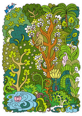 オリジナルイラスト「Forest」2011