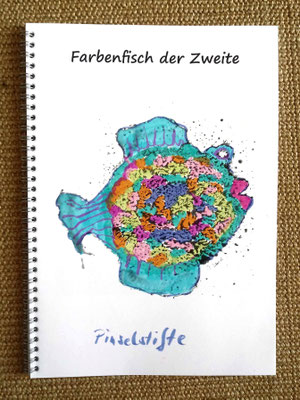 Farbenfisch der Zweite, Beispiel gemalt mit Aquarell-Pinselstiften