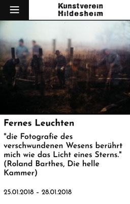 Exhibition ''Fernes Leuchten'' at the Kunstverein Hildesheim, 2018