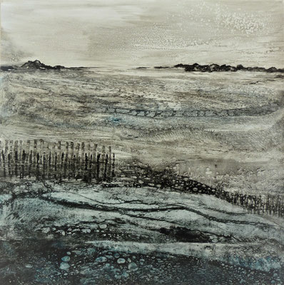 Avant l'impétuosité de la houle 100x100