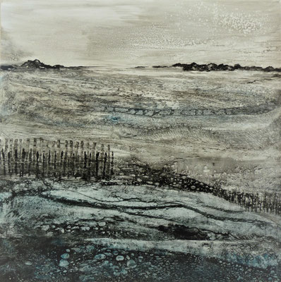 Avant l'impétuosité de la houle 100x100