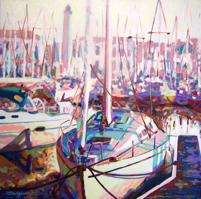 Phare du quai Valin, 50x50 cm, vendu