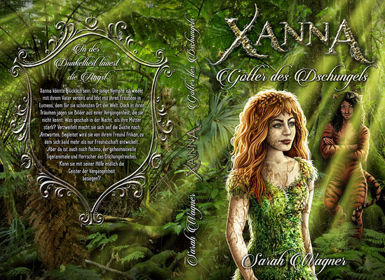 Buchumschlagsgestaltung - Xanna " Götter des Dschungels"  Sarah Wagner  / Fantasybuchcover
