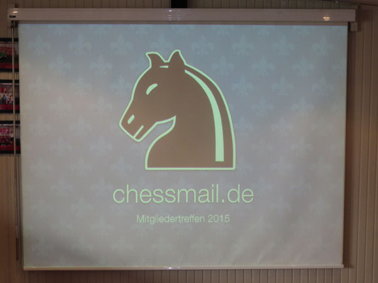 Chessmail-Treffen 2015: Der Beamer funktioniert!