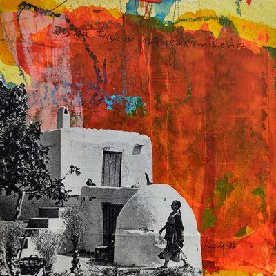 Serie Europäische Vermächtnisse - Collage auf Papier - 20x20xcm Preis auf Anfrage