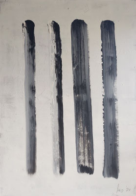 Rückgrat 2, Acryl auf Leinwand,  100 x 70 cm