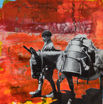 Serie Europäische Vermächtnisse - Collage auf Papier - 20x20xcm Preis auf Anfrage