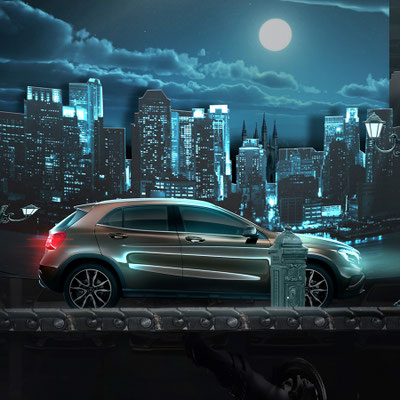 Liga01 Sehsucht - Mercedes Benz Automat Promotour - Art Direction und Concept Art von Peter Bartels